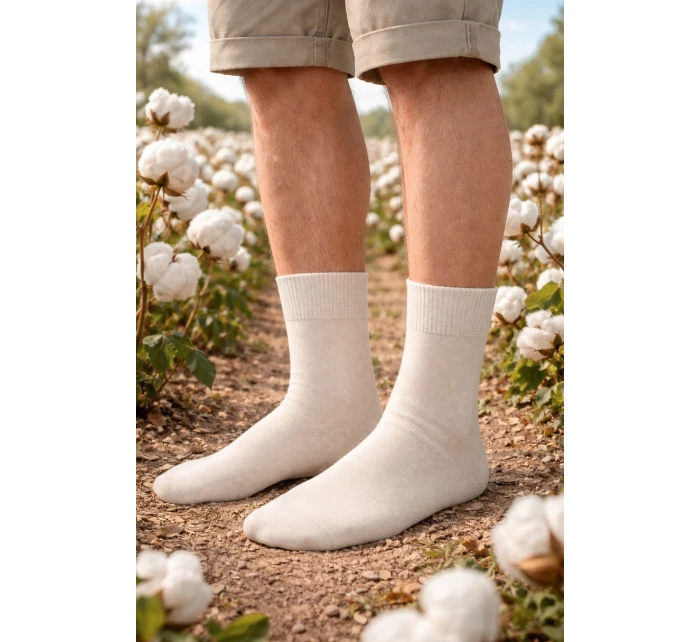 Pánské přírodní ponožky 100% bavlna 200