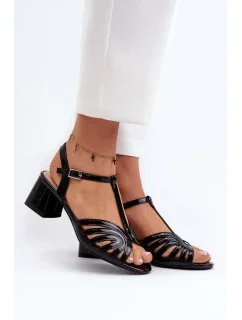 Sandály na podpatku model 197091 Step in style