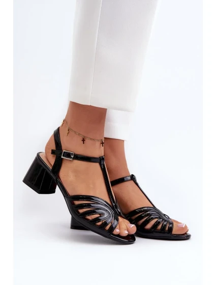 Sandály na podpatku model 197091 Step in style Sandály na podpatku model 197091 Step in style