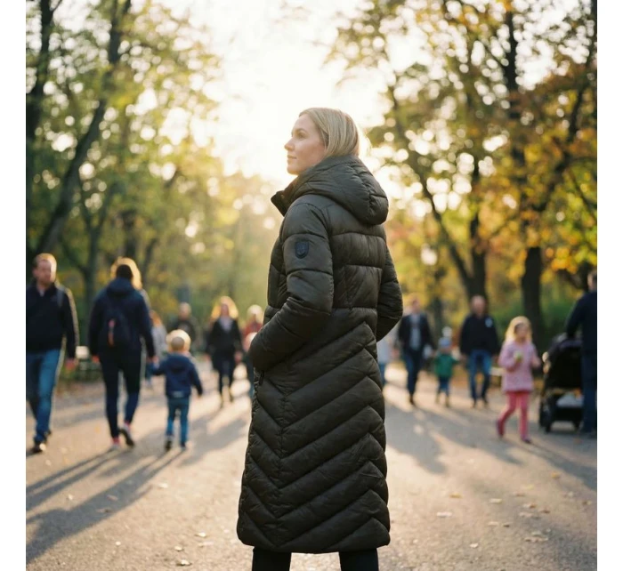 Zeměpisná oblast Norsko BLANCHE LONG KAKI DB LADY 0116 KAKI dámská bunda (WZ5491F/GN-KAKI)