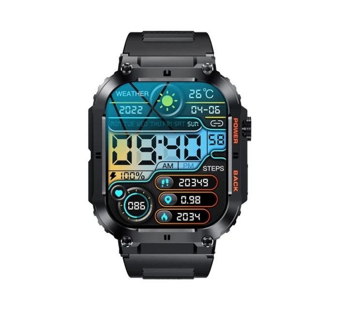 VELTORI VT200-1 Smartwatch Černý silikonový řemínek VELTORI VT200-1 Smartwatch Černý silikonový řemínek