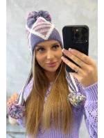 Dámská klapka na uši Eunika K322 fialová