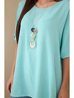 Halenka oversize s přívěskem model 22084733 - K-Fashion