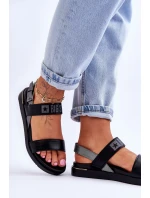 Dámské ploché sandály Big Star LL274938 Černá