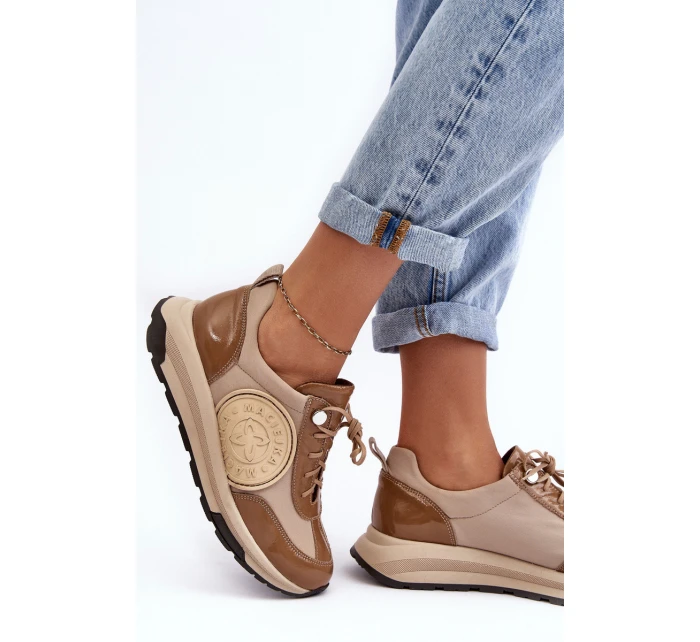 Kůže Sportovní Boty Na Platformě model 21636052 - Maciejka