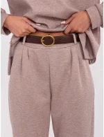 Spodnie DHJ SP model 20857348 ciemny bezowy - FPrice Spodnie DHJ SP model 20857348 ciemny bezowy - FPrice