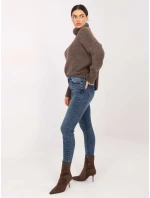 Spodnie jeans SP  ciemny niebieski model 21791139 - FPrice