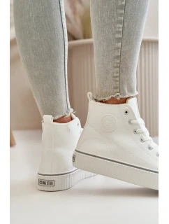 Dámské Zateplené Tenisky Z Eko Kůže Big Star Bílé