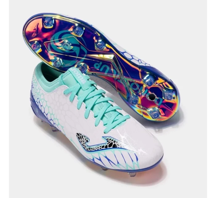 Pánské kopačky Joma GOL 2472 FG White Turquoise