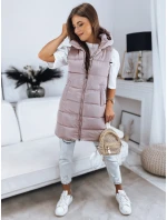 Dámská prošívaná vesta BRITA růžová FashionStreet TY3231