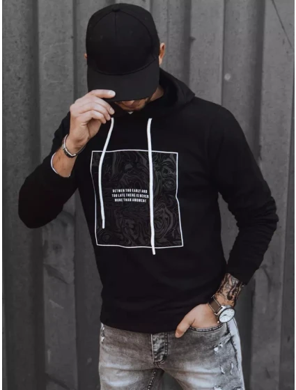 Pánská černá mikina model 21966823 - Dstreet