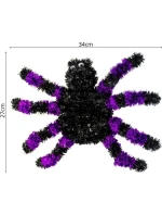 DEKORATIVNÍ FIGURKA HALLOWEEN PAVOUK FIALOVÁ