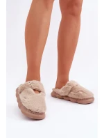 Pantofle S Tmavě Béžové model 21681715 - Boto Pantofle S Tmavě Béžové model 21681715 - Boto