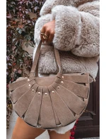 Kabelka z přírodního semiše béžová model 21721798 - Boto