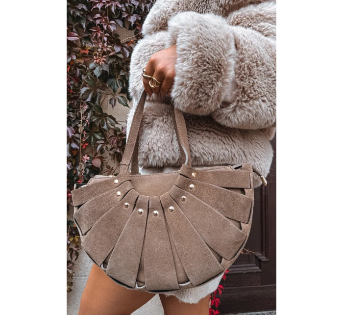 Kabelka z přírodního semiše béžová model 21721798 - Boto