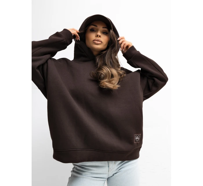 Bluza RV BL model 21777684 ciemny brązowy - FPrice Bluza RV BL model 21777684 ciemny brązowy - FPrice