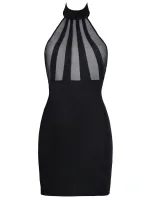 Šaty V-9149 černé - Axami Šaty V-9149 černé - Axami