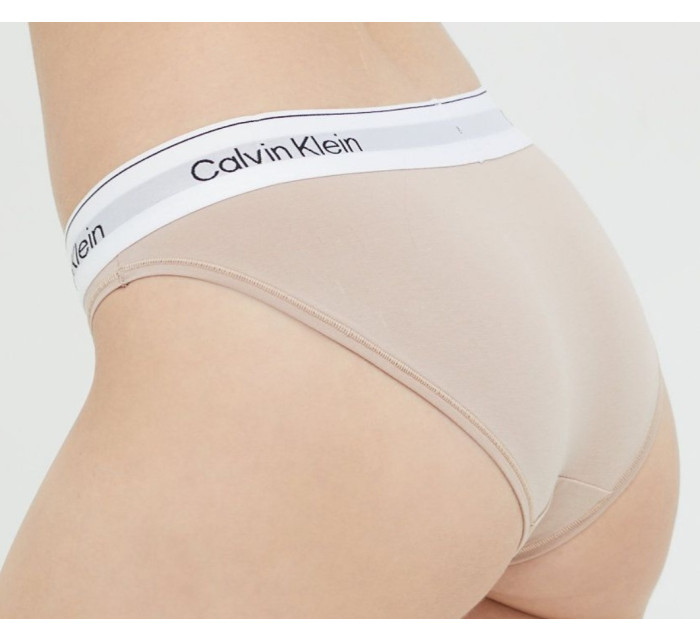 Dámské kalhotky QF7047E 7NS béžová - Calvin Klein