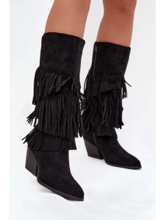 Kozačky na podpatku  model 217822 Step in style