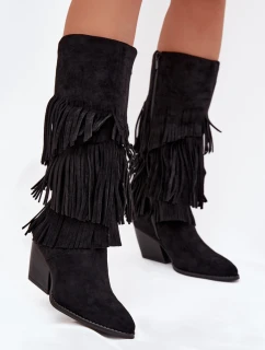 Kozačky na podpatku  model 217822 Step in style