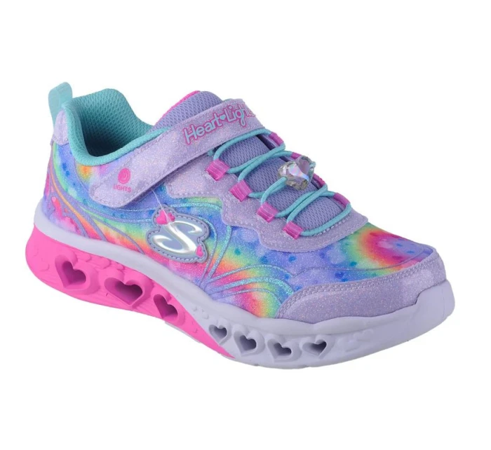 Skechers Flutter Heart Lights - Groovy Swirl 303253L-LVAQ Pink 30 Skechers Flutter Heart Lights - Groovy Swirl 303253L-LVAQ Pink 30