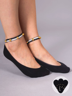 Yoclub Ponožky s ozdobným náramkem 3-Pack P1 Black