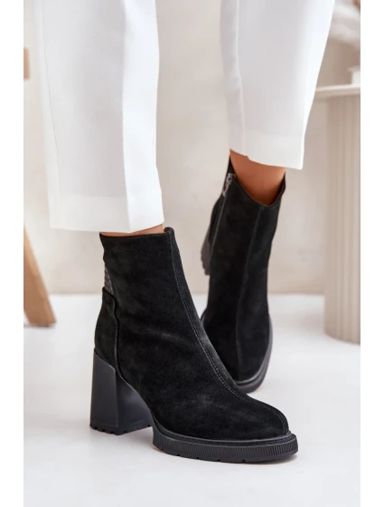 Boty na podpatku model 201684 Step in style Boty na podpatku model 201684 Step in style