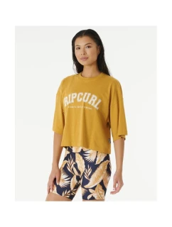 model 22189815 Crop Heritage Tee žlutá - Rip Curl