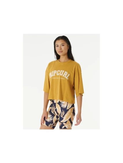 RIP CURL Seacell Crop Heritage Tee žlutá RIP CURL Seacell Crop Heritage Tee žlutá