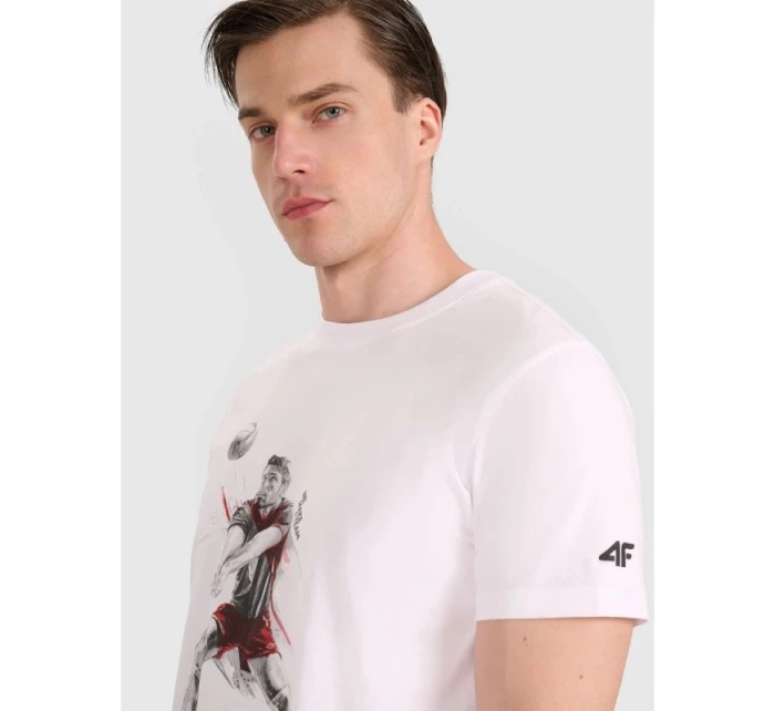 Pánské volejbalové tričko s potiskem model 21812112 pánské - 4F Pánské volejbalové tričko s potiskem model 21812112 pánské - 4F