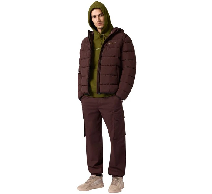 Pánská mikina Champion s kapucí olivová 220271 GS585 pánské