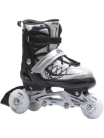 INLINE BRUSLE-KOLEČKOVÉ BRUSLE 4V1 ENERO PRO LED 30-33 ŠEDÁ