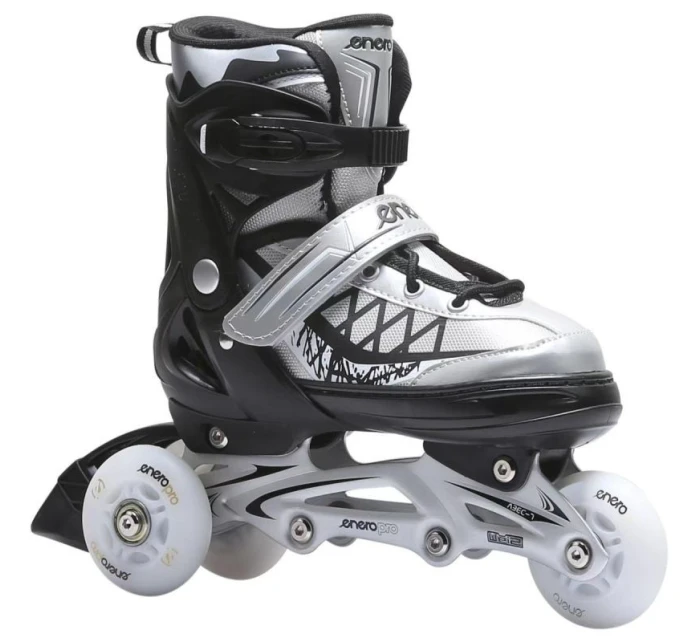 INLINE BRUSLE-KOLEČKOVÉ BRUSLE 4V1 ENERO PRO LED 30-33 ŠEDÁ