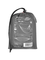 CESTOVNÍ HOUPACÍ SÍŤ PRO 2 OSOBY 270X140CM ČERNÁ A ČERVENÁ CESTOVNÍ HOUPACÍ SÍŤ PRO 2 OSOBY 270X140CM ČERNÁ A ČERVENÁ