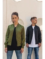 BY 044 Dámská bomber bunda model 22415699 dark olive - Build your Brand BY 044 Dámská bomber bunda model 22415699 dark olive - Build your Brand