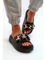 Dámské Žabky S Ozdobami Na Podrážce Černé model 21665975 - Boto