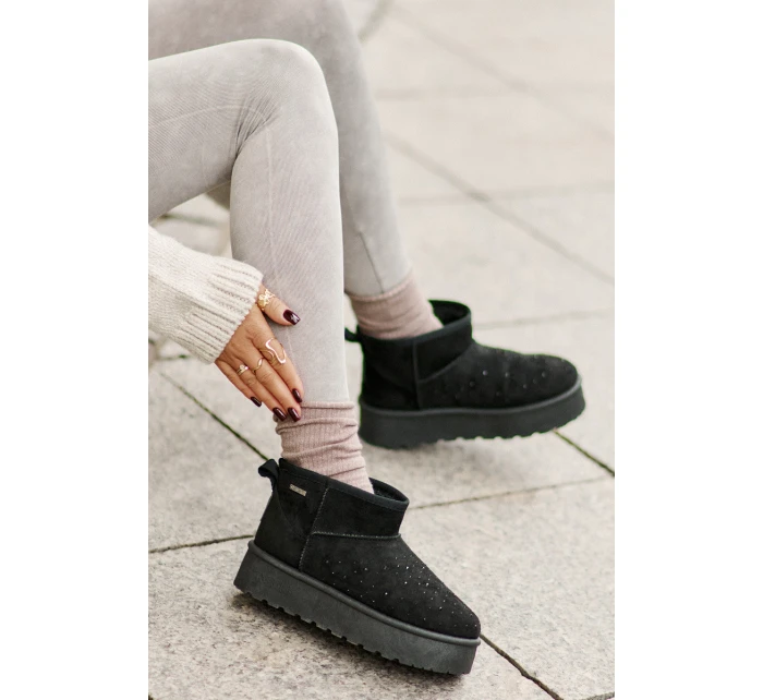 Sněhule se zdobením na platformě Big Star model 21676183 černé - Big Star Shoes