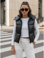 Dámská prošívaná vesta OSHE černá FashionStreet TY3706
