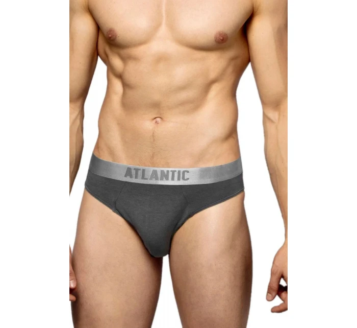 Pánské slipy 2 pack 013 grey - Atlantic