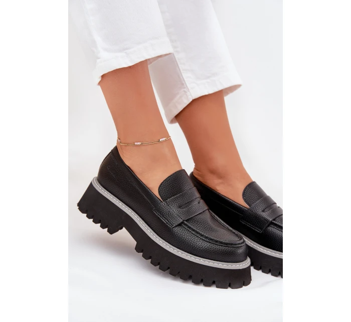 Dámské Mokasíny Na Platformě A Plochém Podpatku Big Star model 21705309 Černé - Big Star Shoes