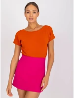 T shirt RV TS model 21275305 ciemny pomarańczowy - FPrice T shirt RV TS model 21275305 ciemny pomarańczowy - FPrice