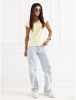 T shirt RV TS model 22084263 jasny żółty - FPrice T shirt RV TS model 22084263 jasny żółty - FPrice