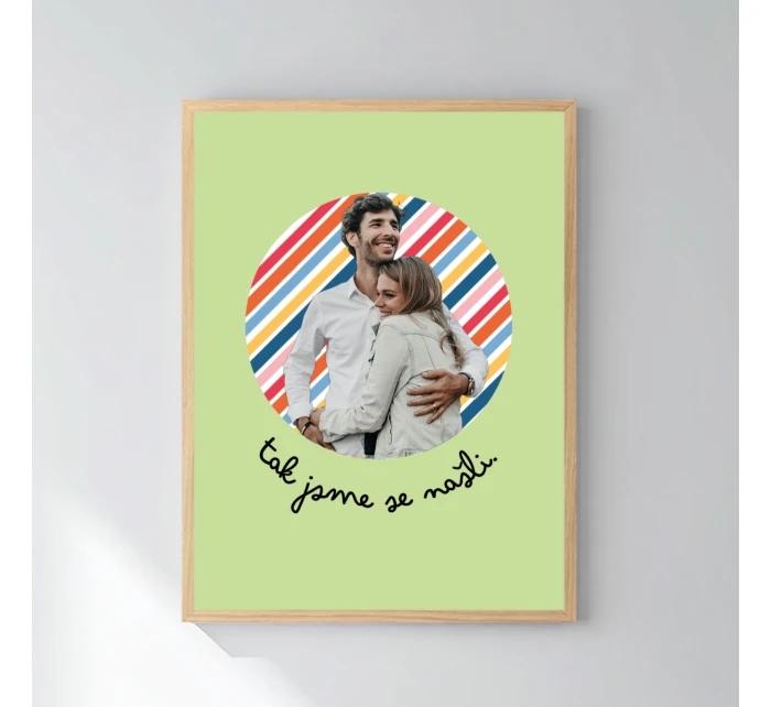 Personalizovaný magický fotoobraz v rámu - 30x40 - výřez fotky na podkladu Personalizovaný magický fotoobraz v rámu - 30x40 - výřez fotky na podkladu
