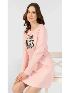 Dámská noční košile s dlouhým rukávem Good vibes