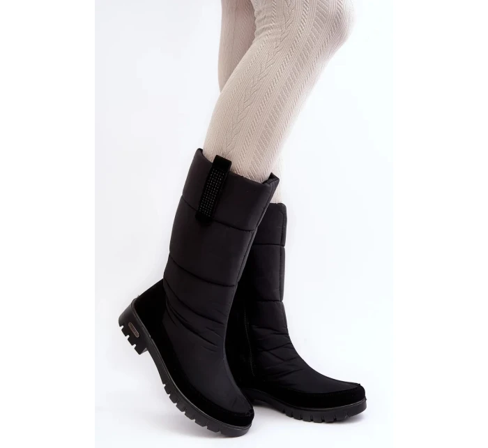 Dámské zateplené boty do sněhu Progress Black Dámské zateplené boty do sněhu Progress Black