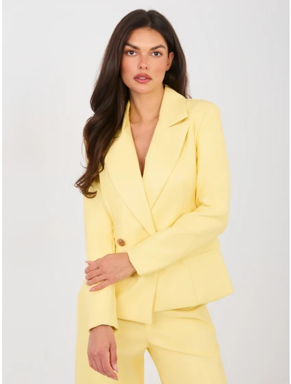 Dámské sako IT MA FL10092.15 Světle žlutá - FPrice