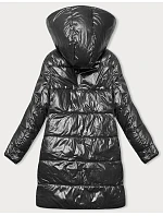 Černobéžová hrubší oboustranná dámská zimní bunda model 21247459 - MELYA MELODY Černobéžová hrubší oboustranná dámská zimní bunda model 21247459 - MELYA MELODY