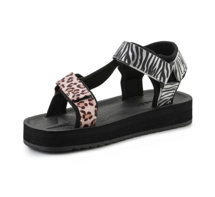 D.Franklin Forest Vysoké sandály se zvířecím potiskem W DFSH404002-ABLA