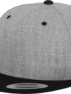 6 panelová Snapback kšiltovka heather grey/black model 22482398 - Flexfit