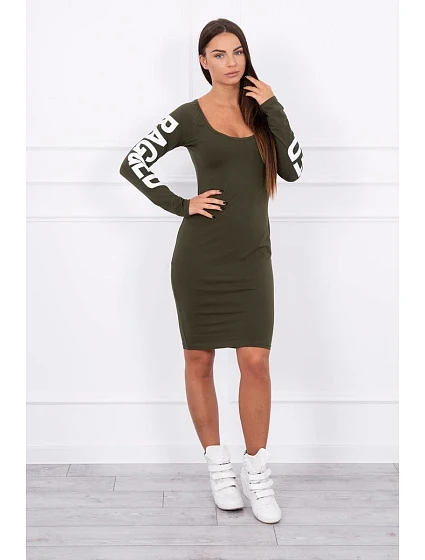 model 18742630 khaki šaty - K-Fashion model 18742630 khaki šaty - K-Fashion